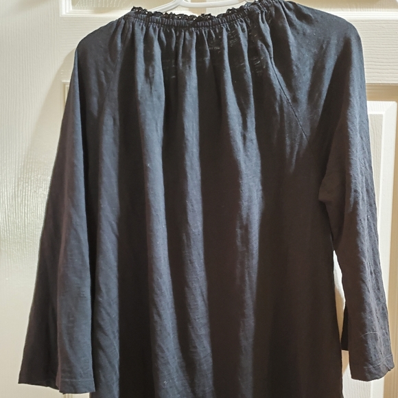 JM Collection black pheasant shirt - Picture 2 of 9